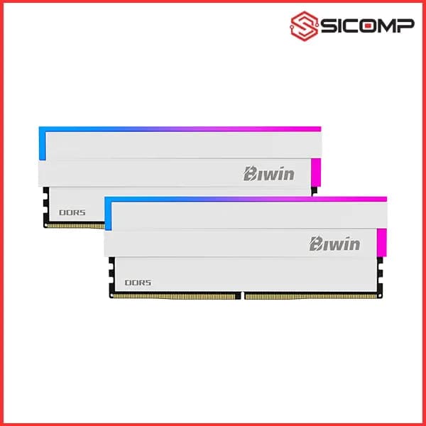 RAM BIWIN WHITE OPAL DW100 RGB 32GB 6000MHz DDR5 (16GBx2) BXL53260DW1-D36DW