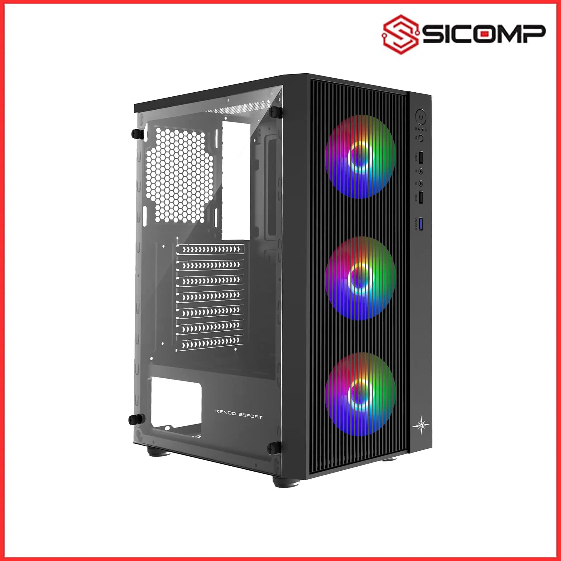 VỎ CASE KENOO ESPORT AF13 BLACK