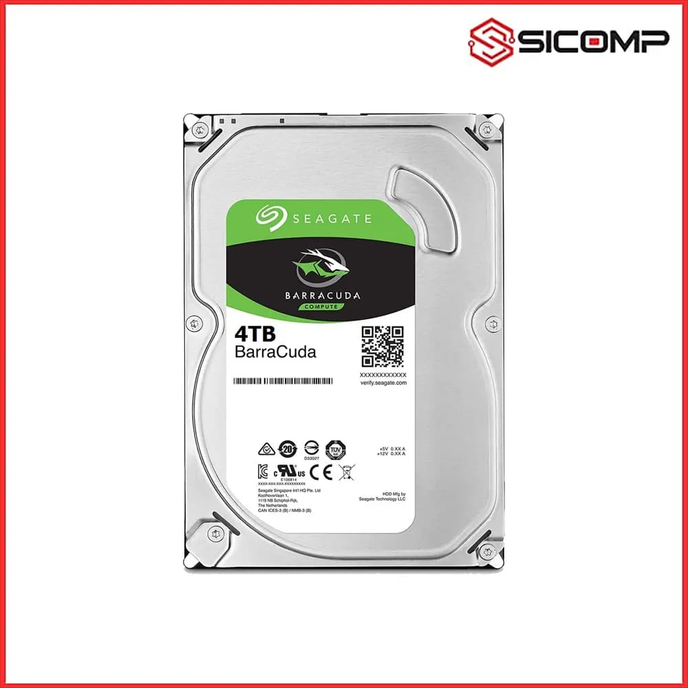 Ổ CỨNG HDD SEAGATE BARRACUDA 4TB 3.5 INCH SATA III 256MB CACHE 5400RPM ST4000DM004
