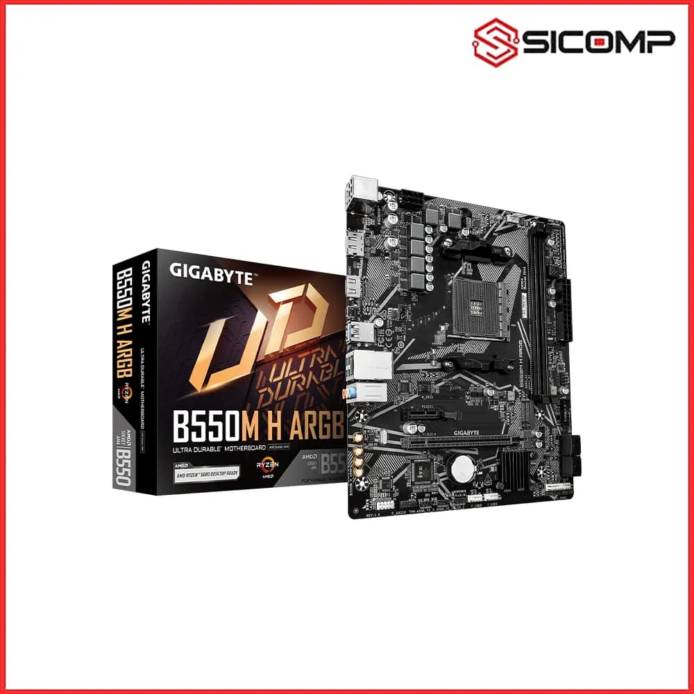 MAINBOARD GIGABYTE B550M H ARGB