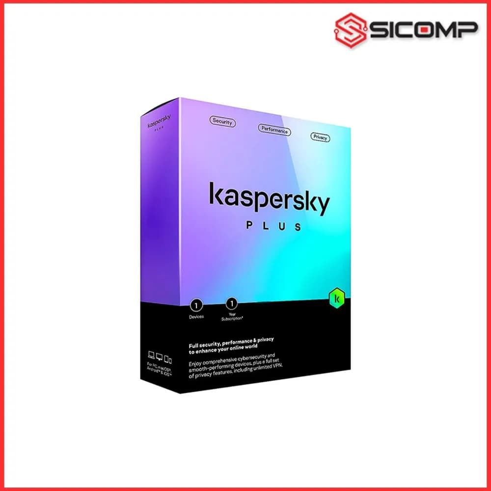PHẦN MỀM DIỆT VIRUS KASPERSKY PLUS 1U