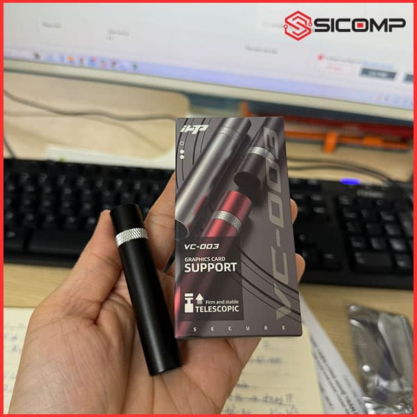 GIÁ ĐỠ CHỐNG XỆ VGA HỢP KIM NHÔM (MÀU ĐEN)